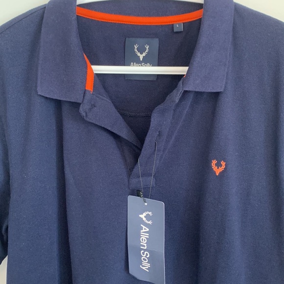 NWT Allen Solly Navy Blue Polo - Picture 3 of 3